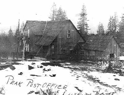 The Peak post office, circa 1910.